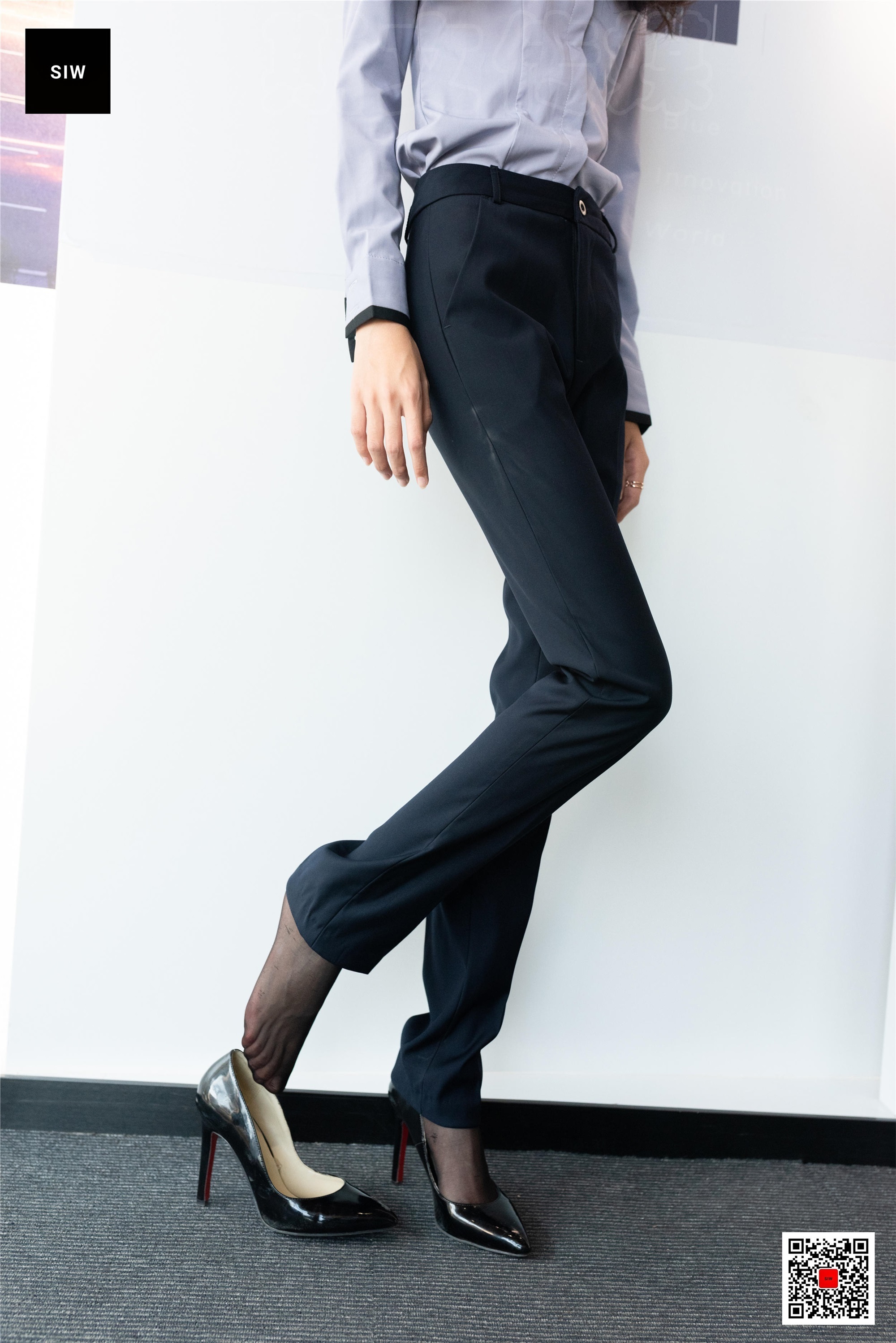 SIW斯文传媒 089 蓉儿 女总裁职业白领制服衬衣长裤工装